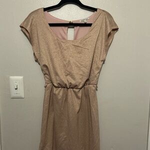 Charlotte Russe Pink Sheath Dress with Dolman Cap Sleeves
